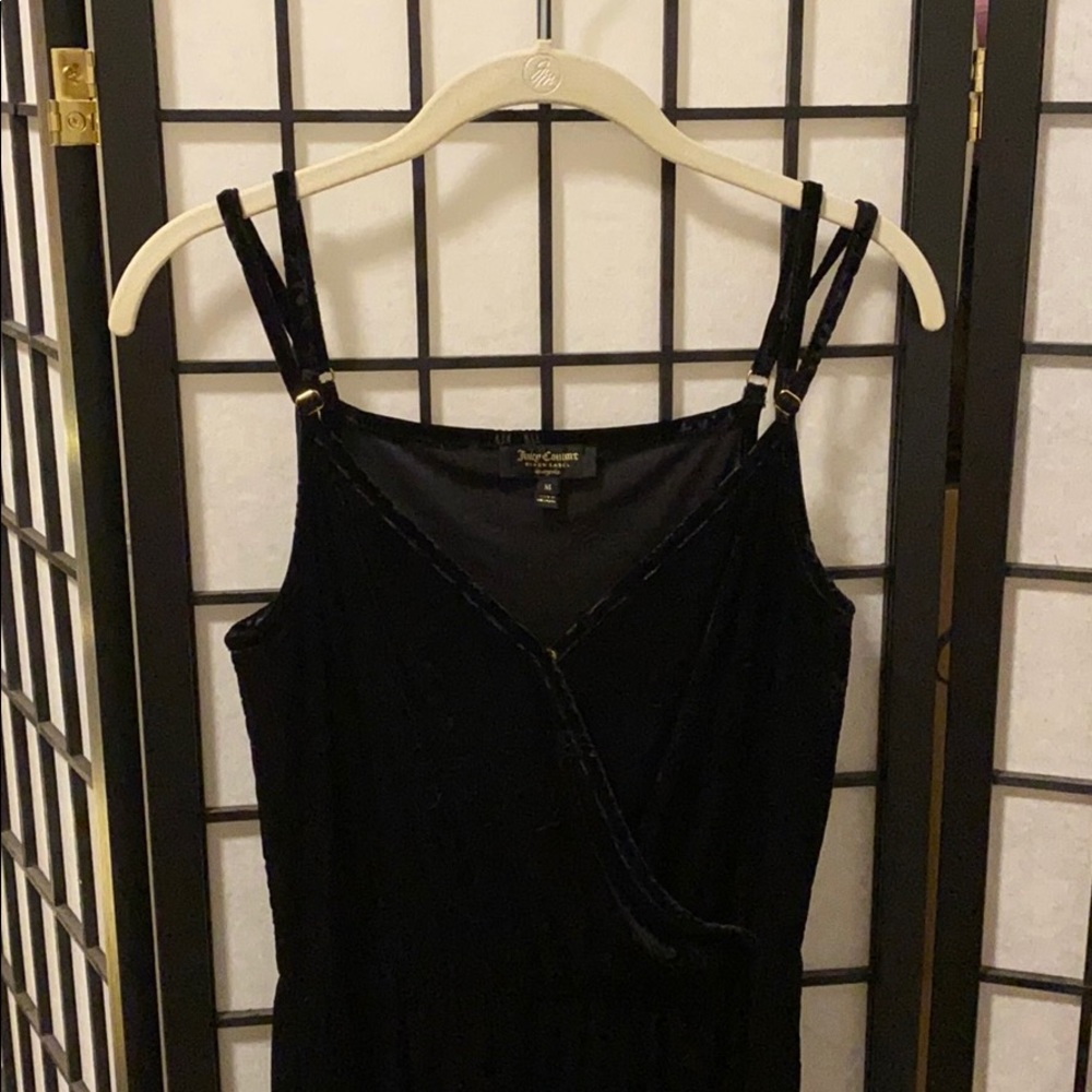 Juicy Couture Pantsuit / Romper, black velvet M
